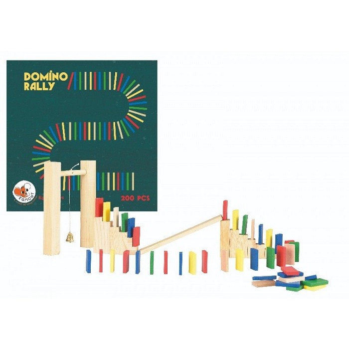 Joc Domino 200 piese lemn, Egmont