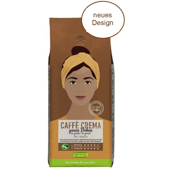 Cafea crema boabe bio, 100% arabica 1Kg Rapunzel