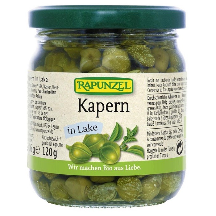 Capere bio murate, in saramura 120g Rapunzel