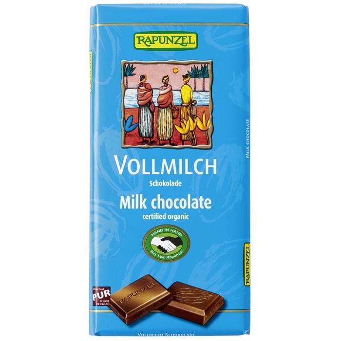 Ciocolata bio din lapte integral 100g Rapunzel