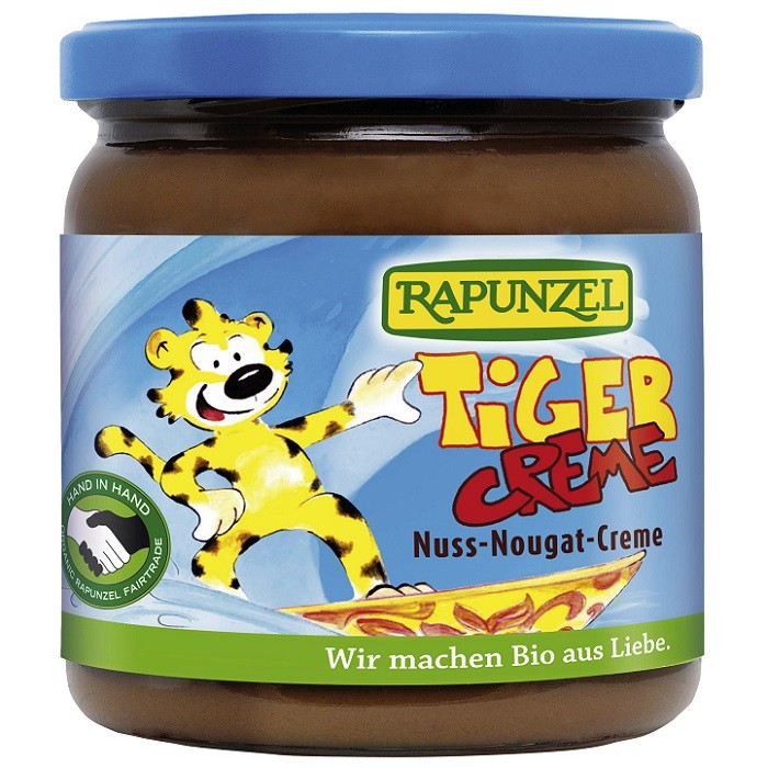 Crema de nuca nougat Tiger bio 400g Rapunzel