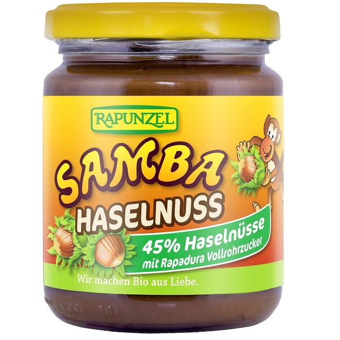 Crema Samba cu alune si ciocolata bio 250g Rapunzel
