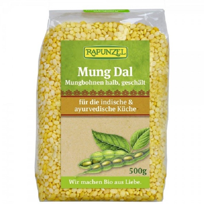 Fasole mung bio, jumatati Mung Dal 500g Rapunzel