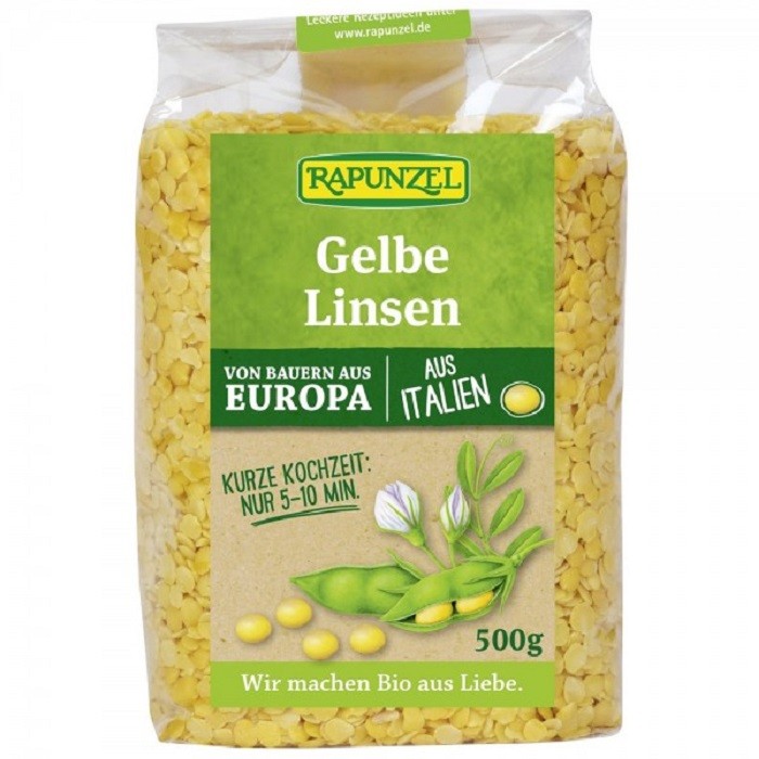Linte galbena bio 500g Rapunzel