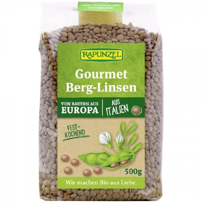 Linte maro Gourmet bio 500g Rapunzel