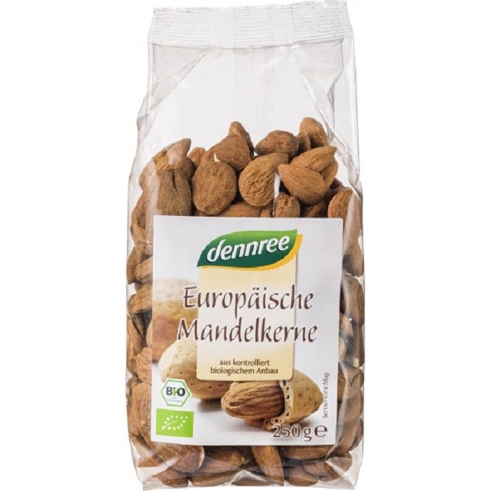 Migdale europene bio 250g Dennree