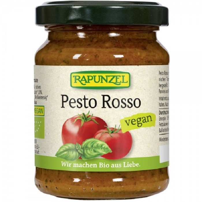Pesto Rosso bio vegan cu rosii uscate 125g Rapunzel