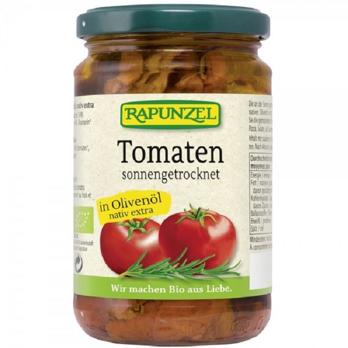 Rosii uscate in ulei de masline bio 275g Rapunzel