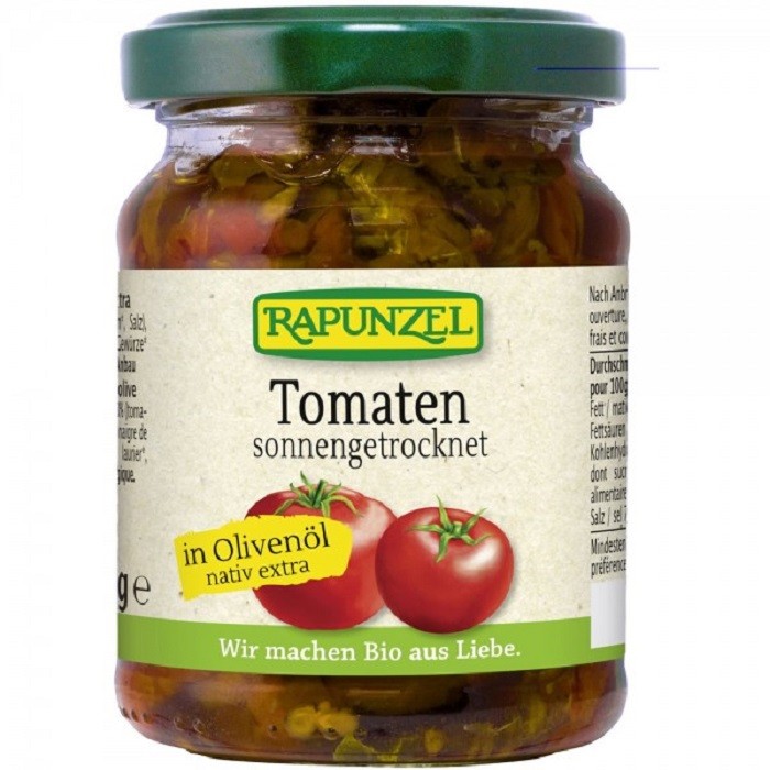 Rosii uscate in ulei de masline bio 120g Rapunzel
