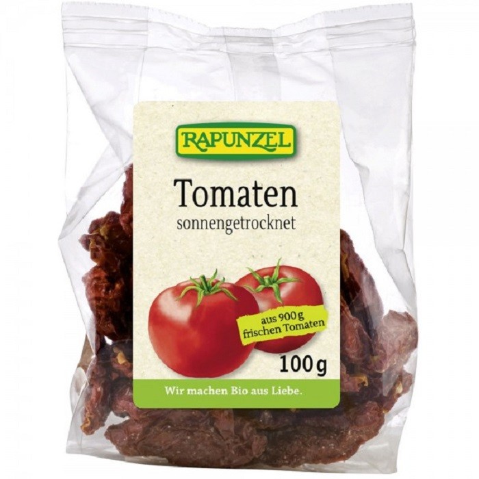 Rosii uscate la soare, bio jumatati 100g Rapunzel