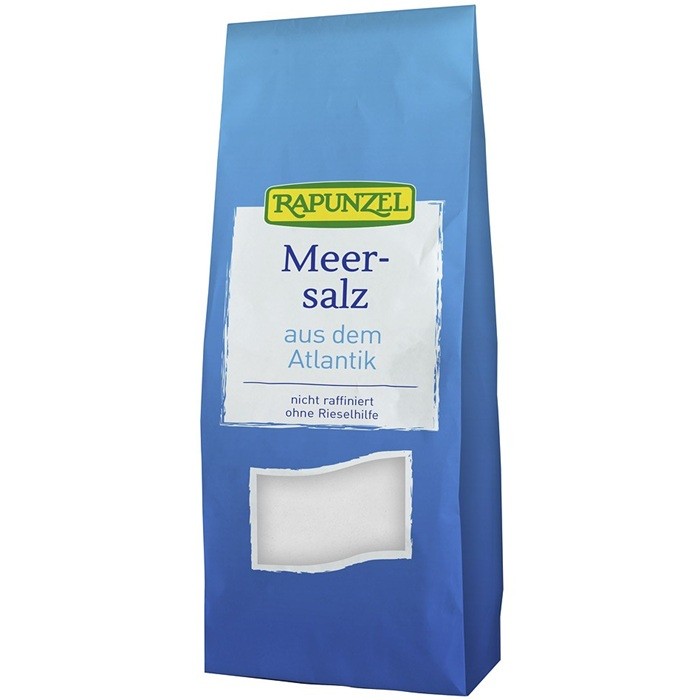 Sare de Atlantic fina, neiodata 500g Rapunzel