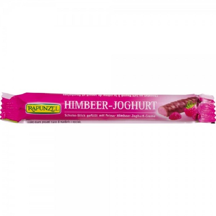 Stick de ciocolata cu iaurt si zmeura bio 22g Rapunzel