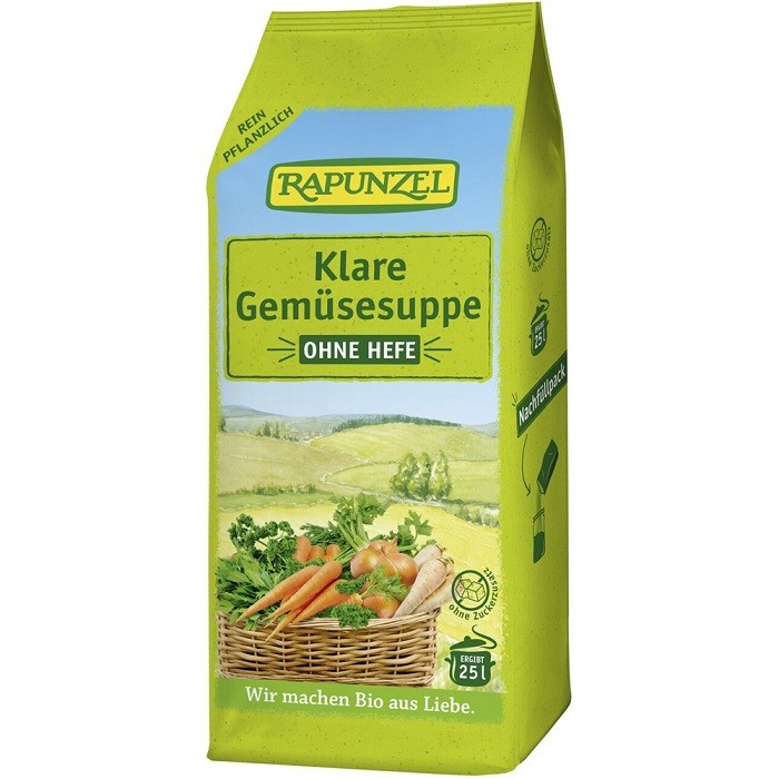 Amestec de legume pentru supa clara bio vegan, fara drojdie 500g Rapunzel