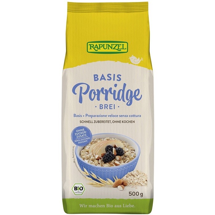 Terci (Porridge) de ovaz pentru micul dejun bio 500g Rapunzel