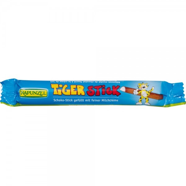 Stick de ciocolata cu lapte integral bio Tiger 22g Rapunzel