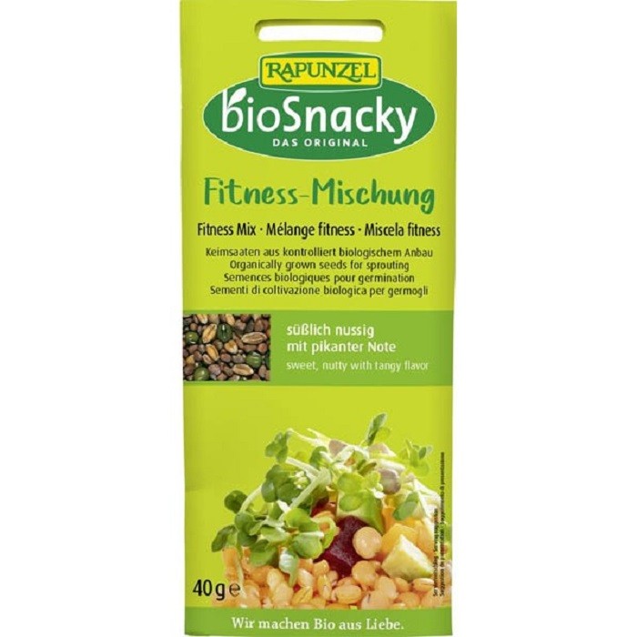 Amestec de seminte pentru germinat bio Fitness 40g Rapunzel BioSnacky