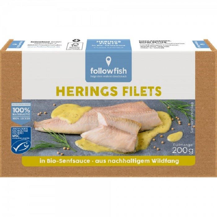 File de hering in sos de mustar 200g Followfish
