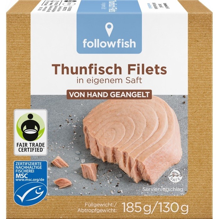 File de ton in suc propriu 185g Followfish
