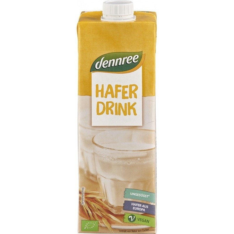Bautura de ovaz integral natur bio, fara zahar 1 L Dennree