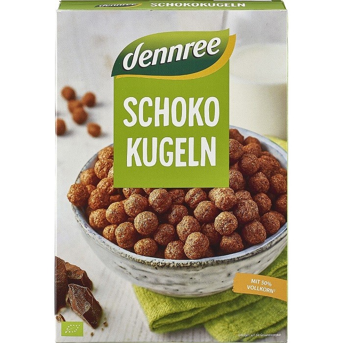 Cereale bilute cu ciocolata bio 250g Dennree