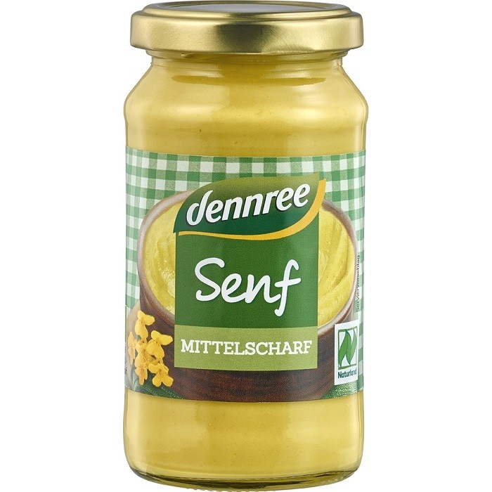 Mustar usor picant bio 200g Dennree