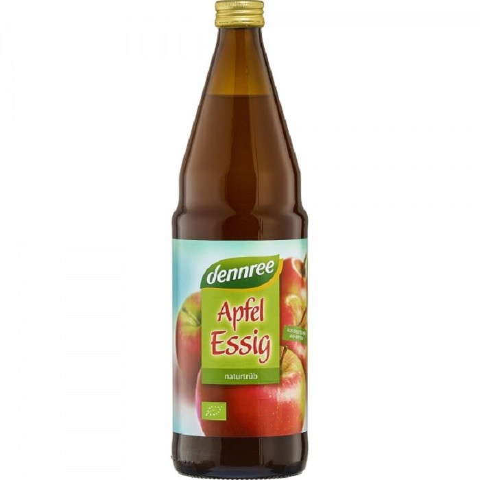 Otet de mere nefiltrat bio 750ml Dennree