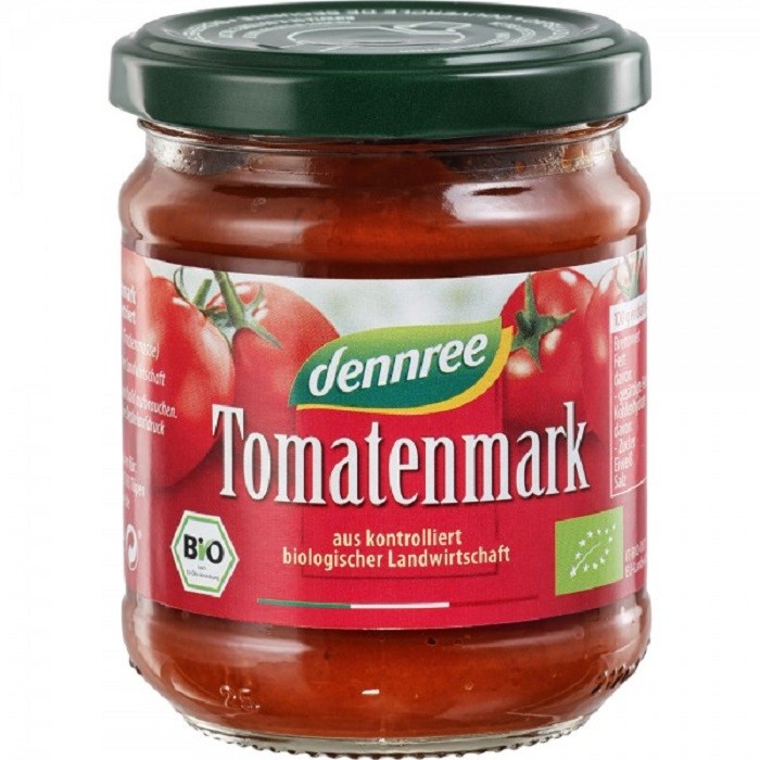 Pasta de tomate bio, 22% substanta uscata 200g Dennree