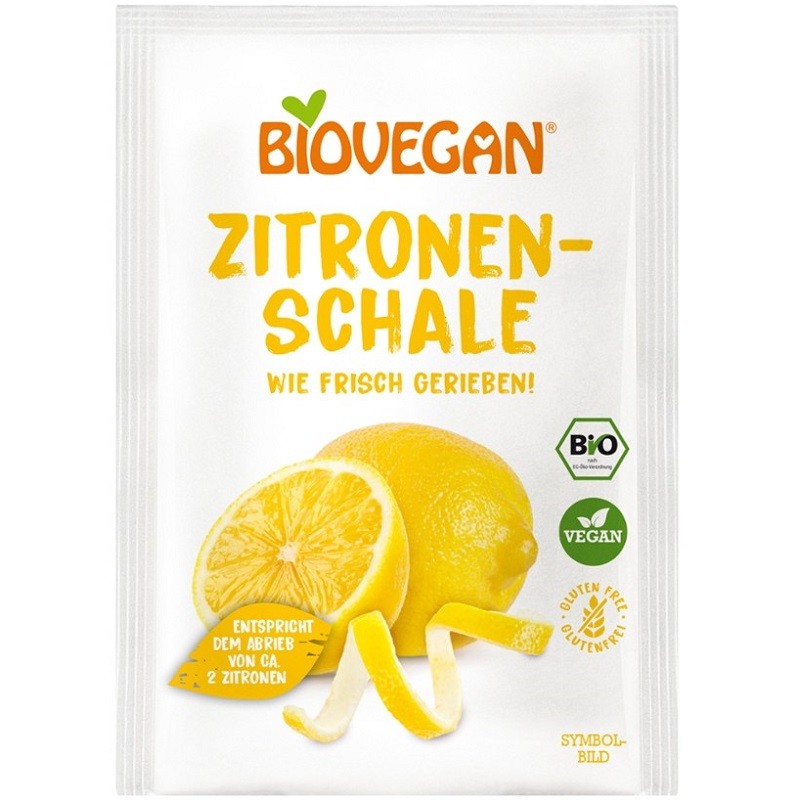 Coaja de lamaie rasa bio, fara gluten 9g Biovegan