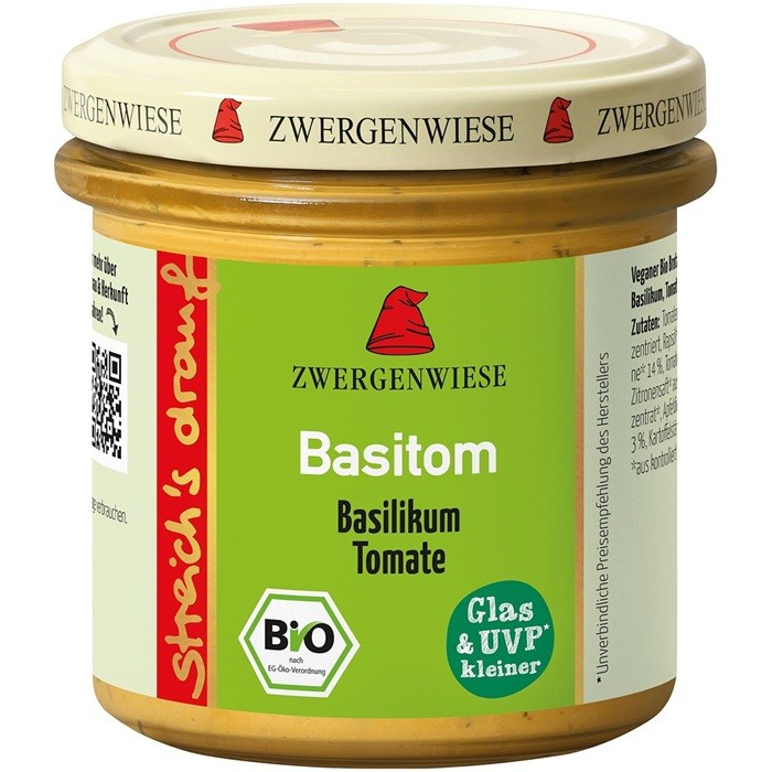 Crema tartinabila Basitom bio, fara gluten 135g Zwergenwiese