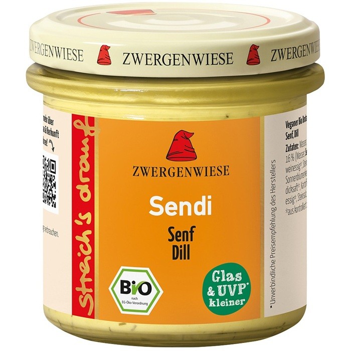 Crema tartinabila cu mustar si marar bio, fara gluten 135g Zwergenwiese