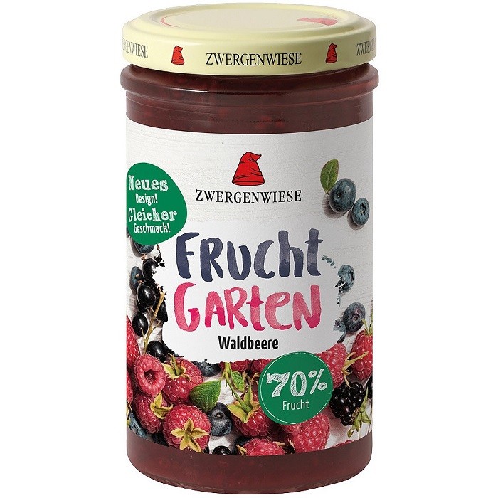 Gem de fructe de padure bio, indulcit cu nectar de agave 225g Zwergenwiese