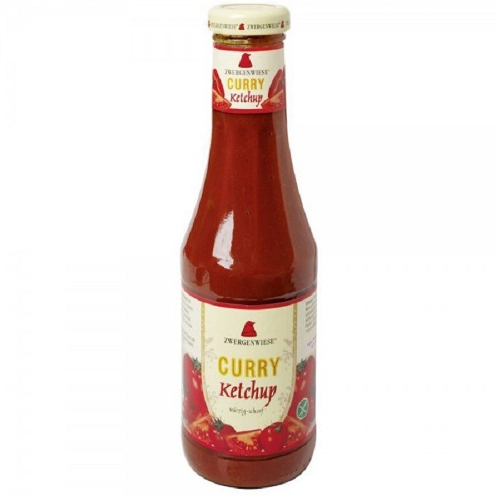 Ketchup bio curry, fara gluten 500 ml Zwergenwiese