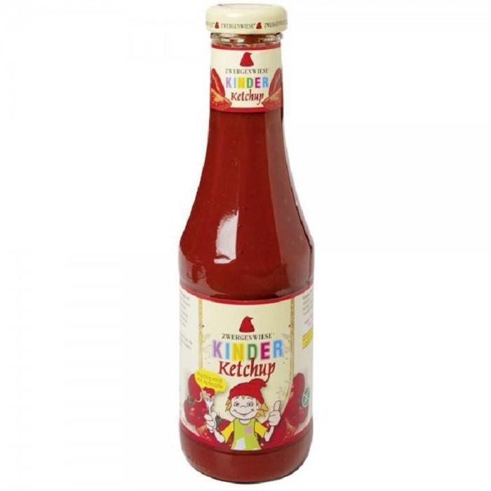 Ketchup pt copii bio cu indulcitor din mere, fara gluten 560 ml Zwergenwiese