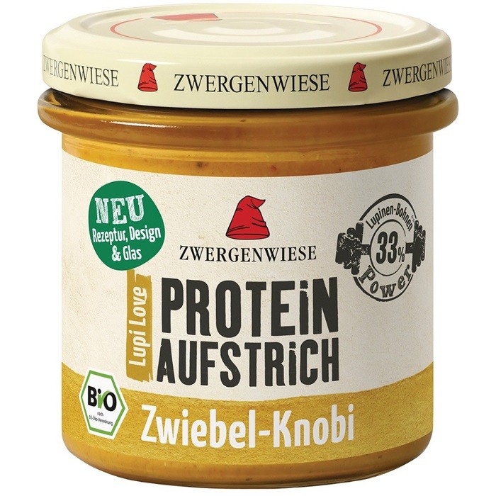 Crema tartinabila proteica cu lupin, ceapa si usturoi bio 135g Zwergenwiese