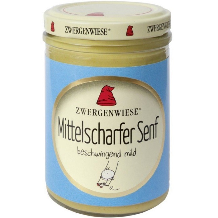 Mustar usor picant bio, fara gluten 160g Zwergenwiese