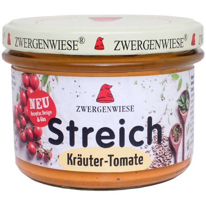 Pate vegetal cu ierburi aromate si tomate bio, fara gluten 180g Zwergenwiese
