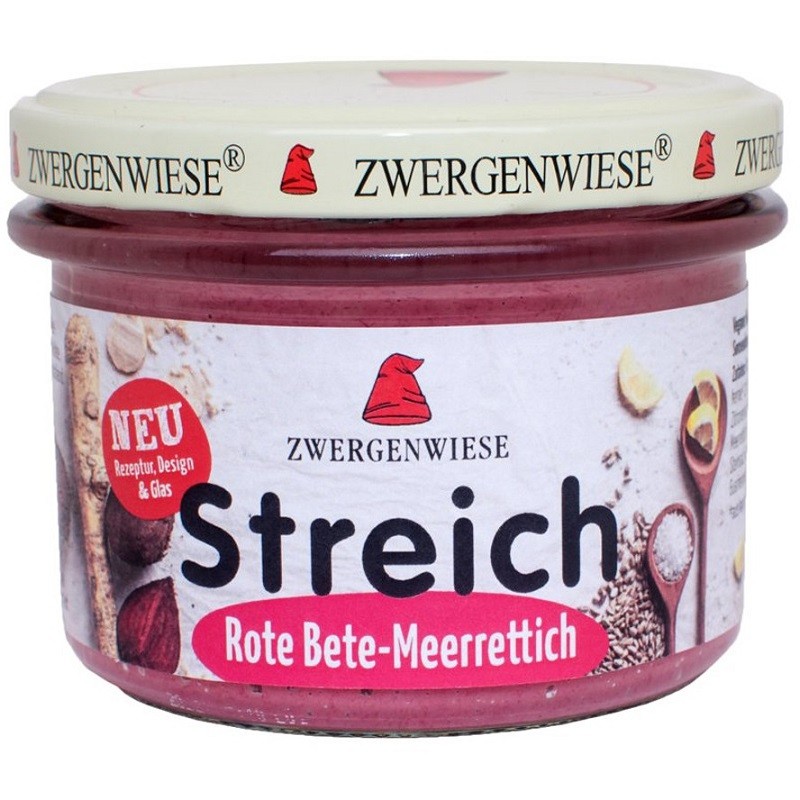 Pate vegetal cu sfecla rosie si hrean bio, fara gluten 180g Zwergenwiese