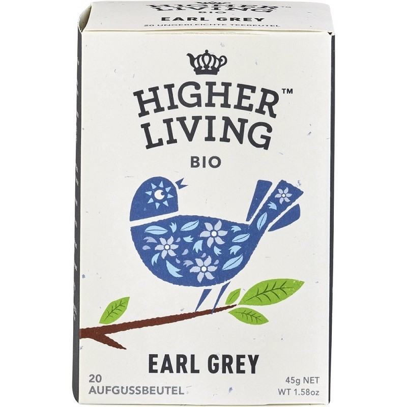 Ceai negru Earl Grey bio 20 plicuri Higher Living