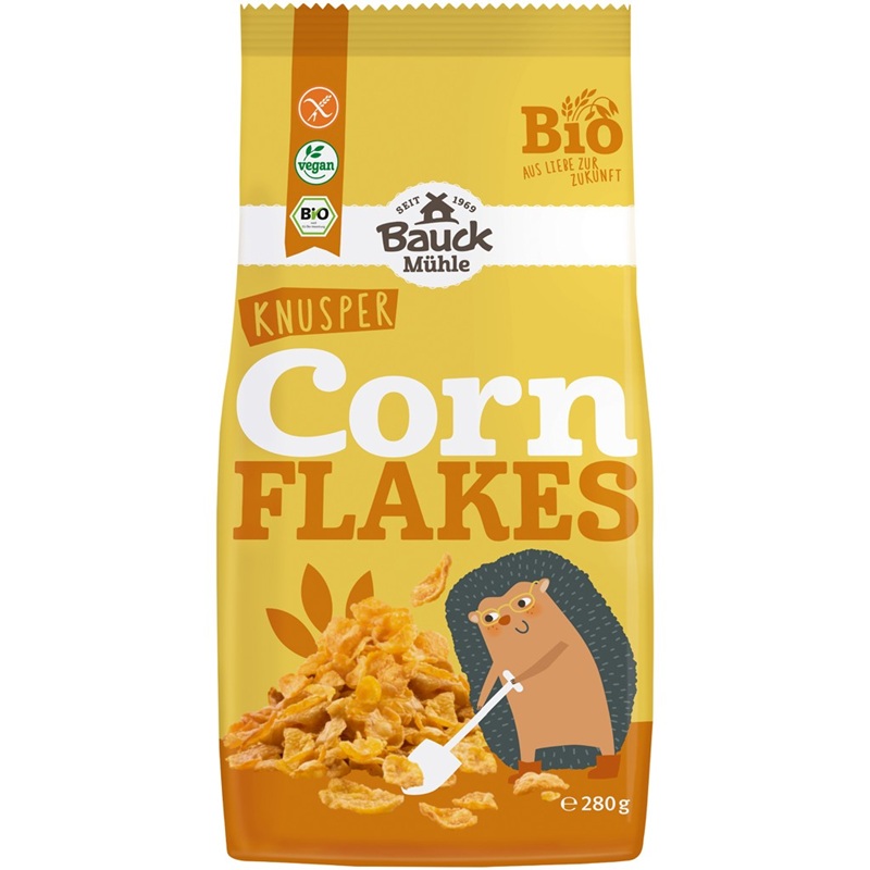 Fulgi de porumb bio, fara gluten 280g Bauckhof