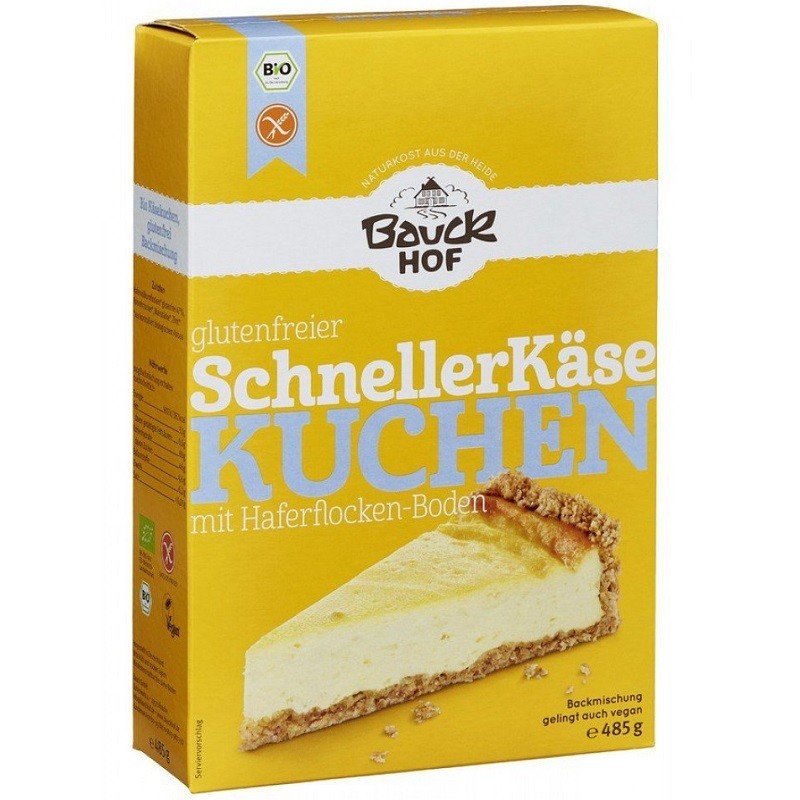 Mix de faina pentru prajitura cu branza bio, fara gluten 485g Bauckhof