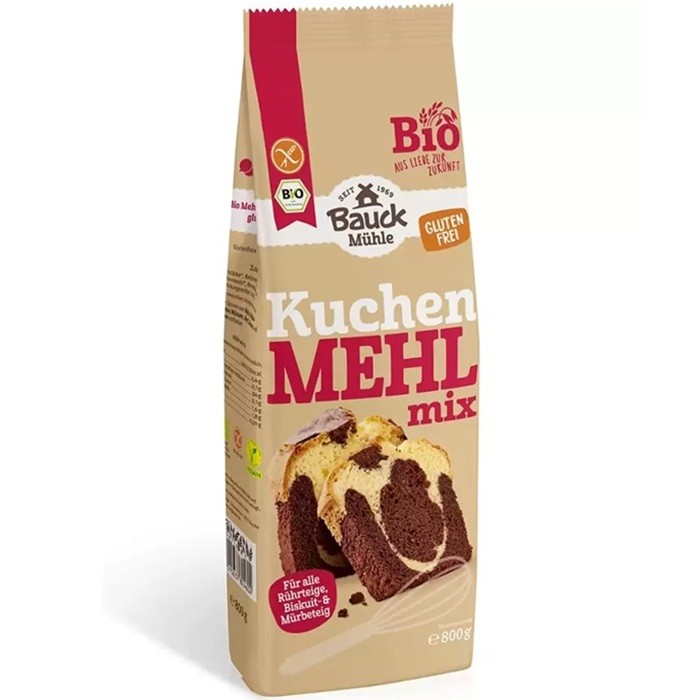 Mix de faina pentru prajituri bio, fara gluten 800g Bauckhof
