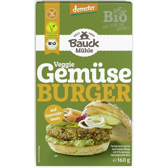 Mix pentru burger vegetal bio Demeter 160g Bauckhof