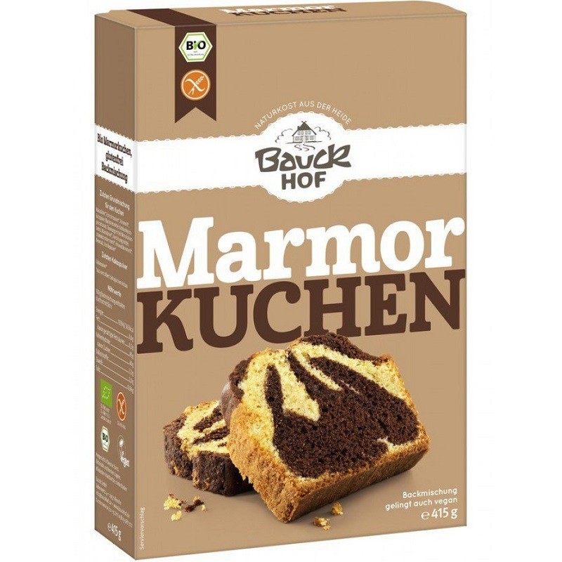 Mix pentru chec marmorat bio, fara gluten 415g Bauckhof
