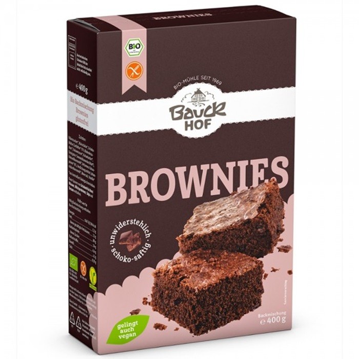 Mix pentru negrese bio, fara gluten 400g Bauckhof