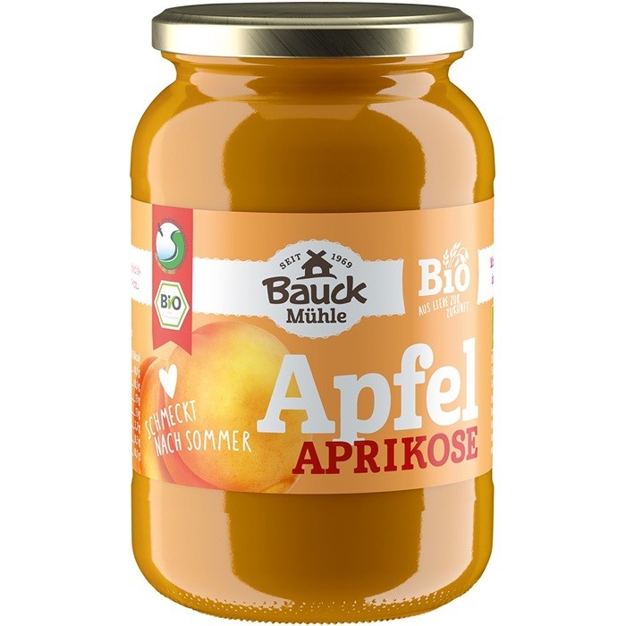 Piure de mere si caise bio, fara zahar 360g Bauckhof