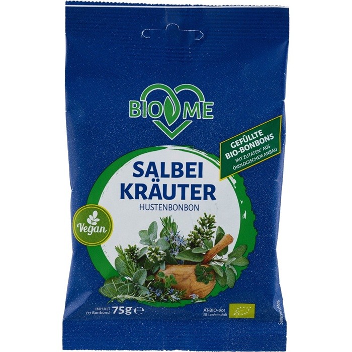 Bomboane cu salvie bio 75g Bio Loves Me