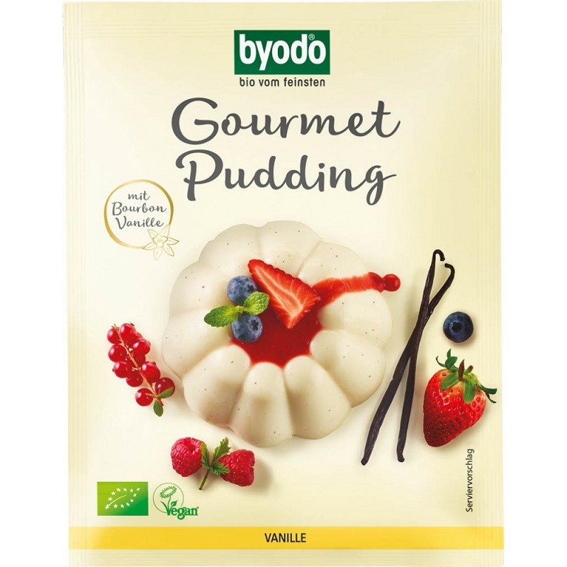 Pudra budinca de vanilie bio vegana, fara gluten 40g Byodo