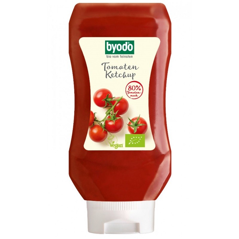 Ketchup de tomate bio, fara gluten 300ml Byodo