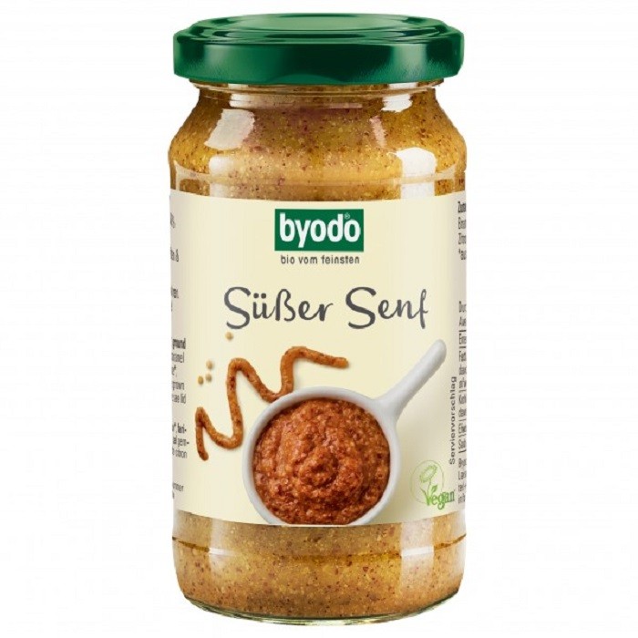 Mustar dulce bio, fara gluten 200ml Byodo