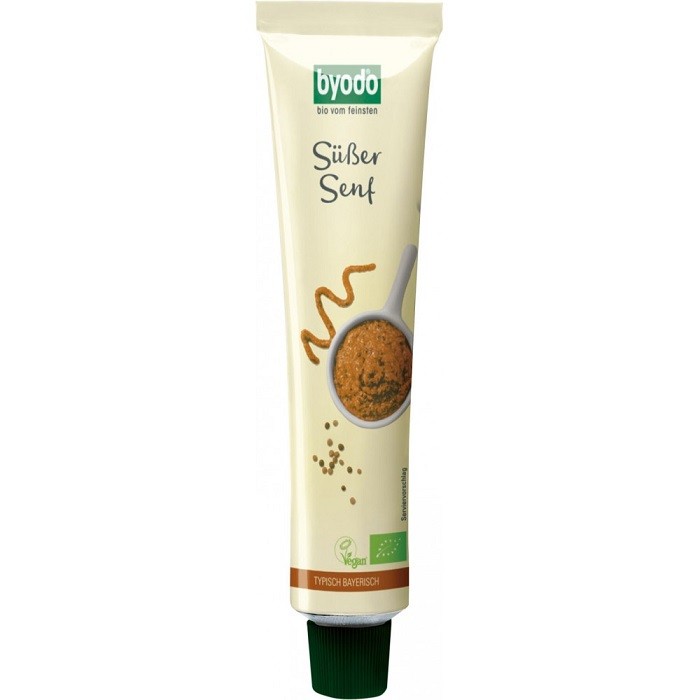 Mustar dulce bio in tub, fara gluten 100ml Byodo